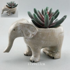 keramische handgeschilderde olifantenpot