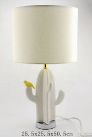 keramische cactus tafellamp