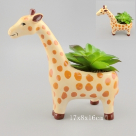 mini bloempot van giraffe
