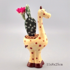 giraffe animal mini flower box vetplantenpot
