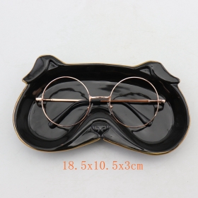 Bulldog Figural Eyeglasses Tray Holders