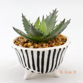 kleine keramische plantenbak en potten